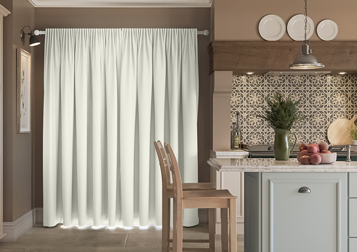 Akoya Faux Silk, Lustre Chalk - Made to Measure Curtains - Image 7